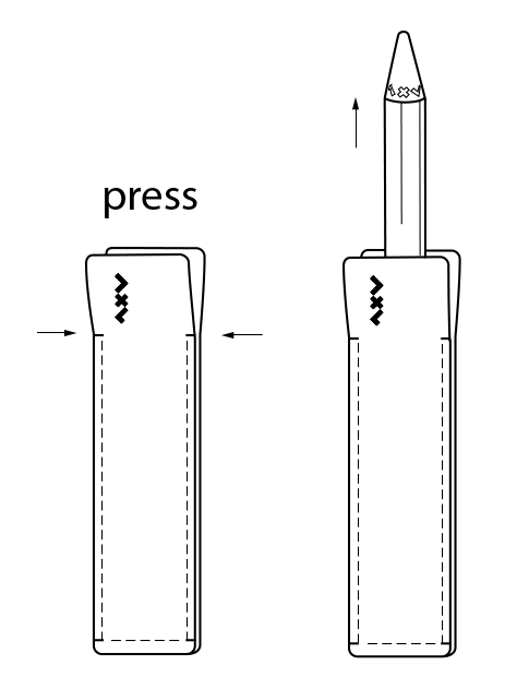 beta,leather pen small